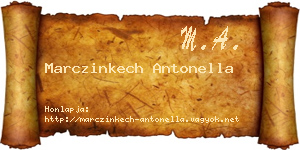 Marczinkech Antonella névjegykártya